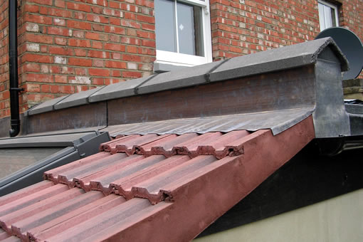 Photo of completed kitchen extension external roof