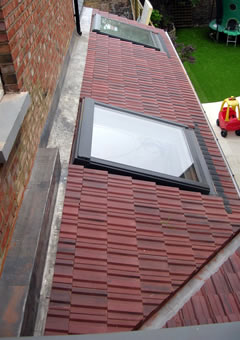 Kitchen extension - external roof