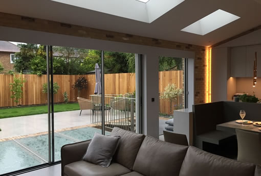 External view of completed kitchen extension