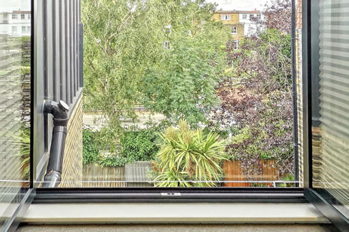 Photo of loft conversion balcony and view